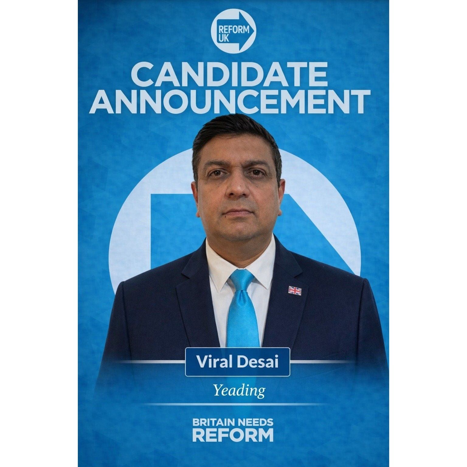 Viral Desai – Reform UK Candidate for Yeading
